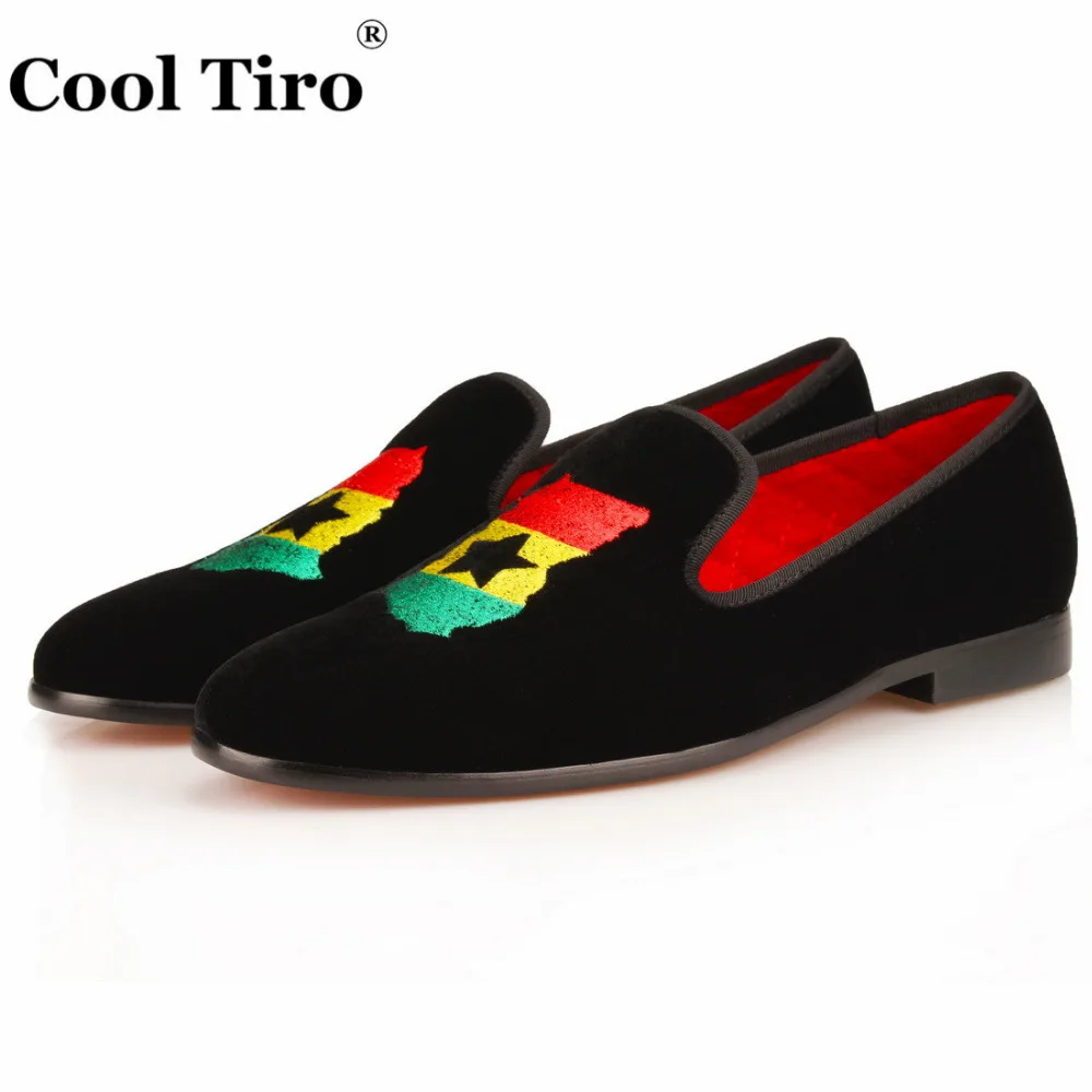 Velvet Slippers Loafers Embroidery (3)