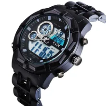 6,11 спортивные часы мужские модные повседневные цифровые кварцевые наручные часы с будильником 30 м водонепроницаемые военные часы Chrono Relogio Masculino