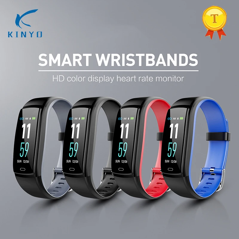 

Fashion Smart Bracelet Color Display Fitness Band Heart Rate Tracker Blood Pressure Monitor Ip67 Waterproof Smart Wristband