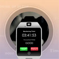 Смарт-часы цифровой умные часы для фитнеса Q18 Водонепроницаемый шагомер калорий Спорт на открытом воздухе с Сенсорный экран Камера
