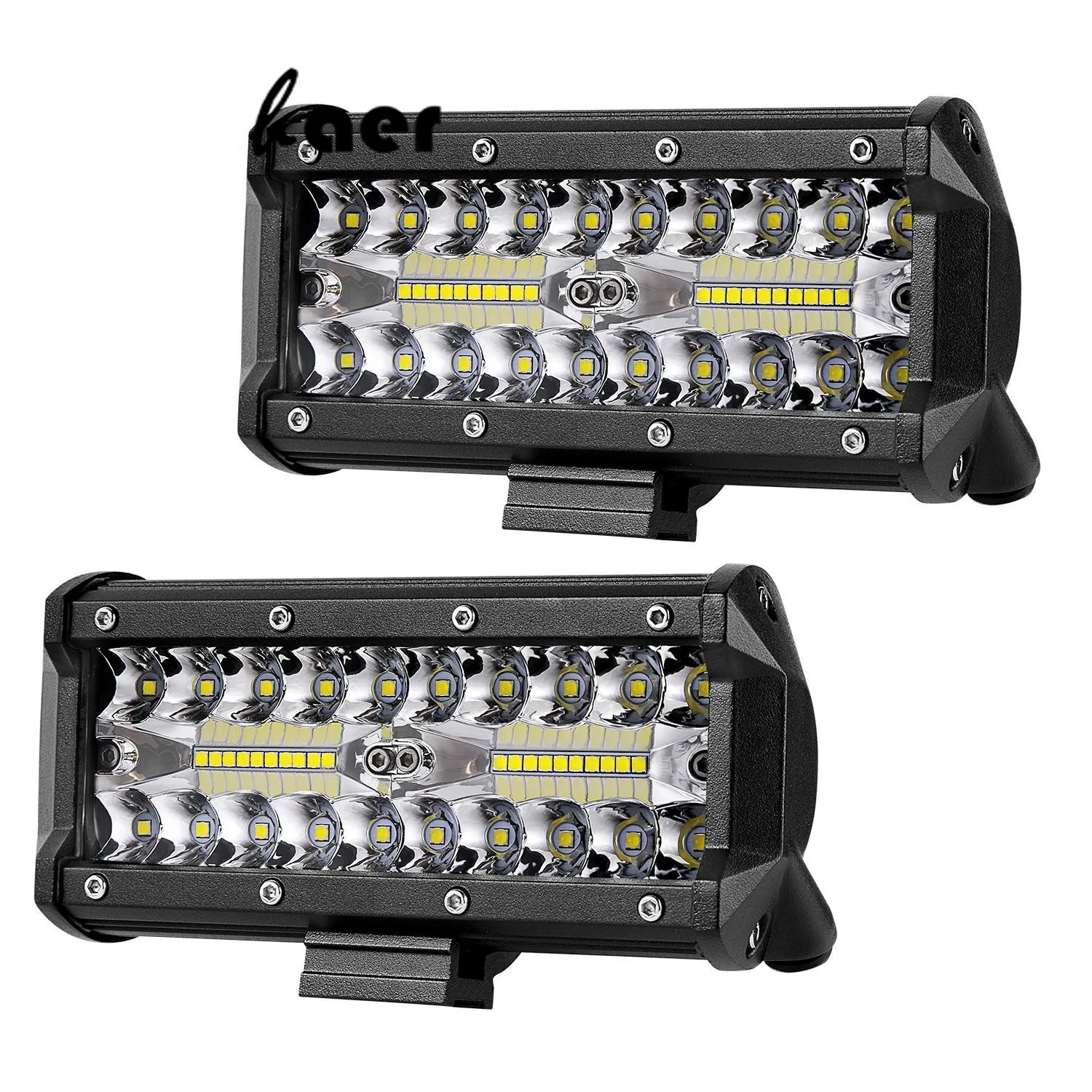 

2PCS 7Inch 120W Combo Led Light Bars Spot Flood Beam for Work Driving Offroad Boat Car Tractor Truck 4x4 SUV ATV 12V 24V