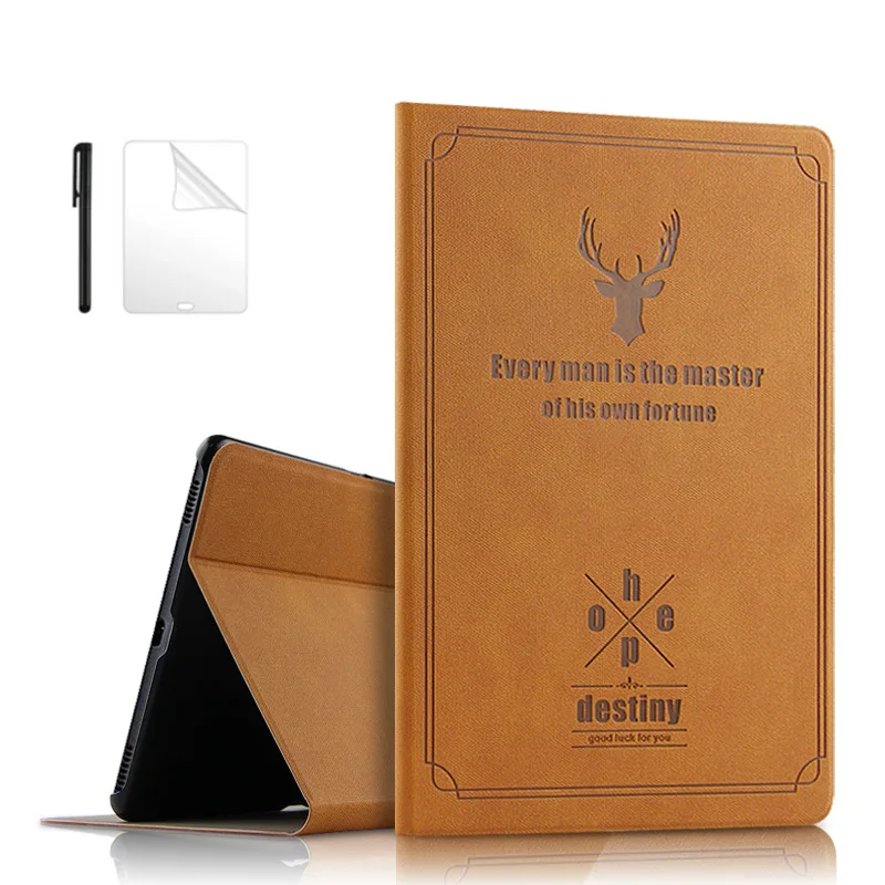 

Protective PU Leather case For Samsung Galaxy Tab A A2 10.5 Cover For Samsung Tab A SM-T590 SM-T595 SM-T597 10.5 case +film+pen