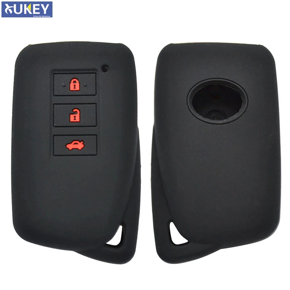 

3 Button Silicone Remote Key Case For Lexus IS ES GS NX GX RX LX RC 200 250 300 350 2014 2015 2016 Fob Shell Cover Skin Holder