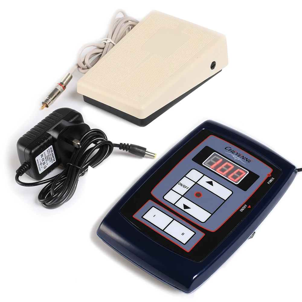 

1Pcs Lcd Digital Hawk Style Tattoo Power Supply Adjustable With Footpedal for Permanent Makeup Tattoo Machine Kits power supply