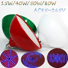 15W/40W/50W/80W Red+Blue LED Plant Grow Light Lamps E27/E40 SMD3528 AC85~265V LED Hydroponics Lamps For Flowers and Plants