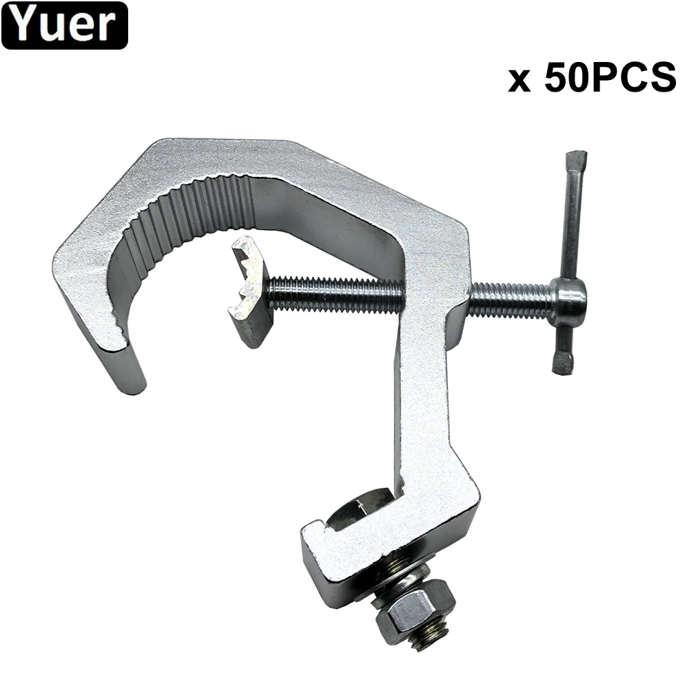 

50Pcs/Lot Oxidation Cast-Aluminium Light Hook For 150KG 30-60mm Led Par Moving Head Light Clamp Stage Bracket Accessories