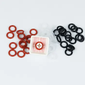 

Cherry MX Rubber O-Rings Switch Dampeners Black Claret Transparent Cherry MX Keyboard Dampers Keycap O Ring Replace Part 120PCS