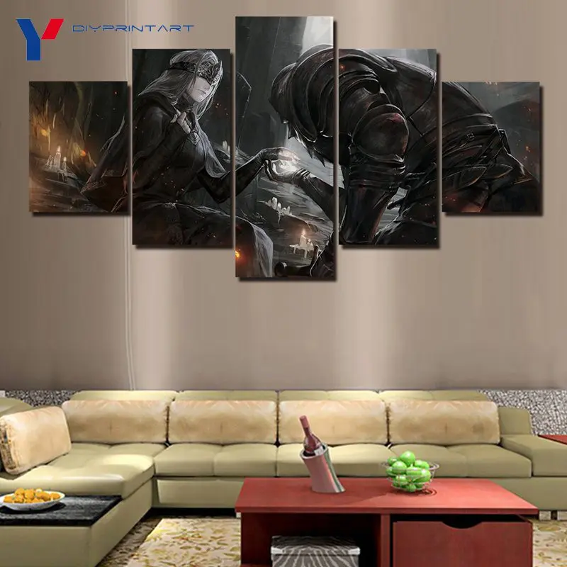 Солдат лук Miss 5 шт. Настенный декор плакат игры Dark Souls художественное полотно