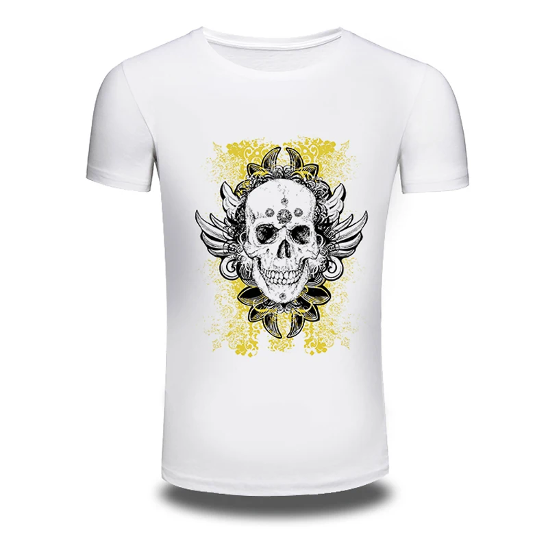 DY 204 Punk Style T font b Shirts b font Skull Cool Printed Hiphop Spring Summer