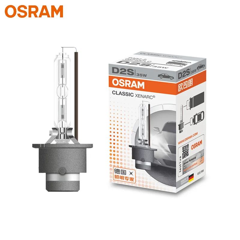 Лампа Ксеноновая OSRAM классический XENARC ксеноновых фар, Высокопрочная конструкция фара оригинальная D1S D2S D3S D4S 66140 66240 66340 66440 CLC замена лампы ОЕМ(однометный