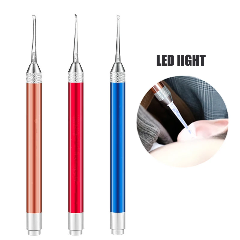 

LED Light Earpick Ear Cleaner Ear Wax Removal Tool Flashlight Ear Cleaning Earwax Remove Luminous Ear Curette Health Ear