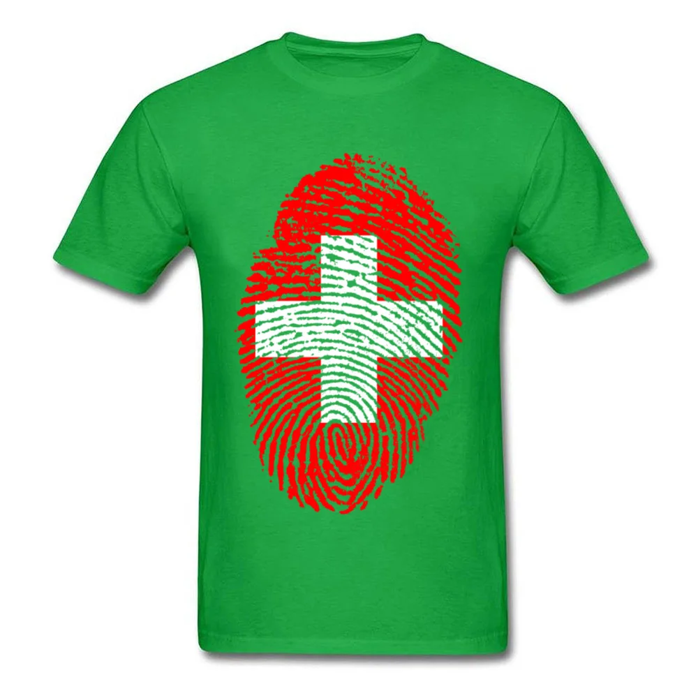 Switzerland Flag Fingerprint_green
