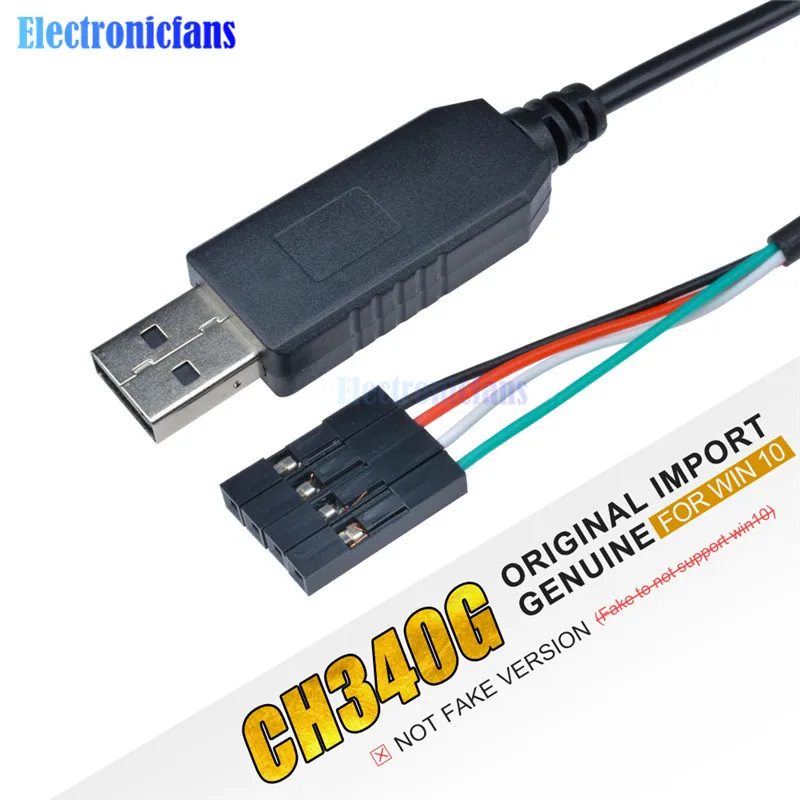 Оригинальный последовательный кабель для скачивания CH340G CH340 USB в TTL