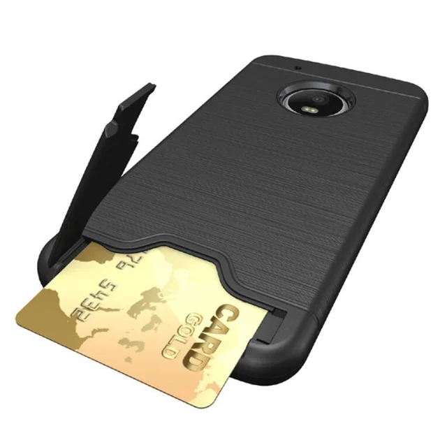 Cheap phone case For Motorola G5 Plus back cover PC+TPU Impact Brushed Texture Stand Card Slot Cover For moto g5 plus Card holder Cheap phone case For Motorola G5 Plus back cover PC+TPU Impact Brushed Texture Stand Card Slot Cover For moto g5 plus Card holder