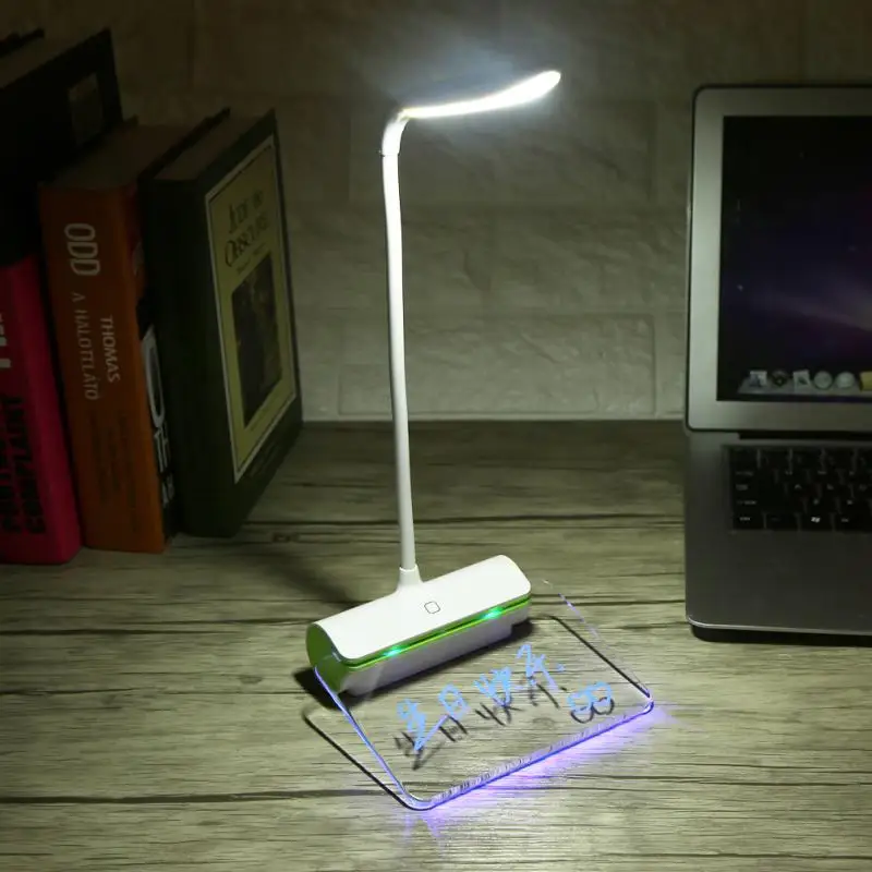 

Dimmable Touch Sensor LED Table Lamp Desk Night Light USB Eye Protection Reading Lamp with Message Board