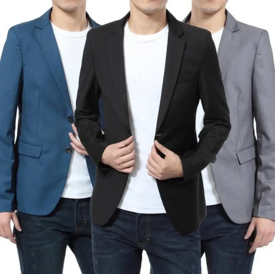 Men Slim Fit Business Blazer Jacket Men Suit Jackets Wedding Tuxedo high quality custom formal occasion men jacket