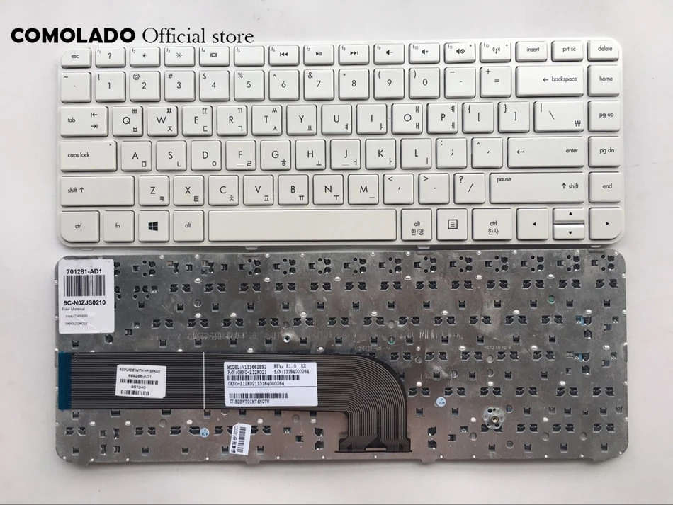 KR Korean keyboard For HP DV4-5000 5302TX 5215 5213 5102 5317 5316TX 5314TX white keyboard KR Layout