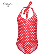HIRIGIN бренд полиэстер милый детский танкини для маленьких девочек комплект бикини купальник купальный костюм