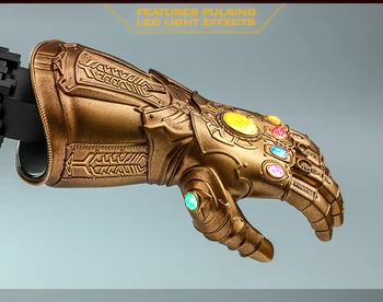 

Collectible ACS007 1/4 Hot Toys Iron Man Avengers:Endgame Infinity Gauntlet LED Light Dolls 7" Figure Wearable Cosplay Model