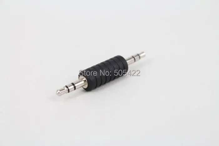 

100pcs/lot 3.5mm Stereo Male to 3.5mm Male Audio Headphone Adapter Jack Coupler Connector