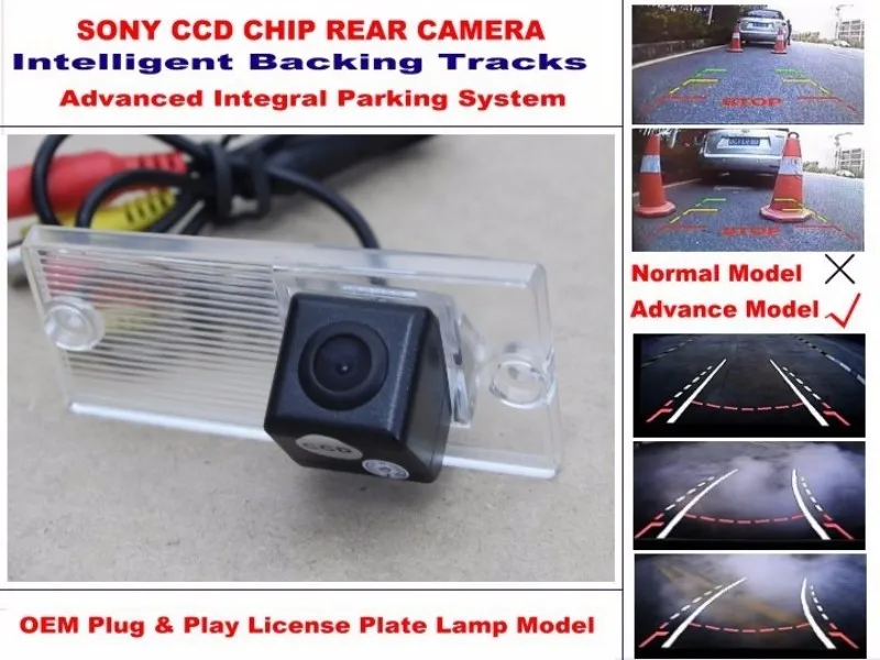 For KIA Sorento  For Naza Sorento MK1 2003~2008 Smart Tracks Chip Camera HD CCD Intelligent Dynamic Rear View Camera (3)