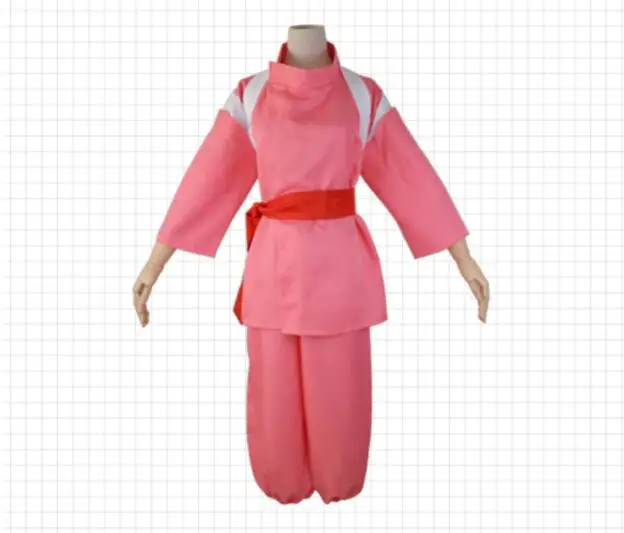 Горячая аниме фильм Унесенные призраками Chihiro костюмы для косплея девушки милый розовый кимоно японский стиль женщины представление набор