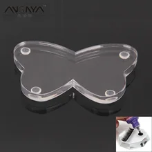 Angnya в форме бабочки клей для ресниц держатель ресницы расширение кристалла Стекло клей поддон аксессуары одного куска