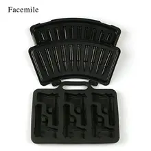 Facemile 2 шт. DIY Форма для льда Пуля для ружья Форма Силиконовый поднос для Льда Фруктовый кубик для мороженого кухонная барная Питьевая Форма аксессуары