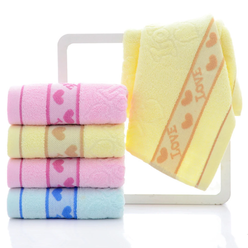 1pcslot 33x73cm Cotton LOVE towel soft fabric absorbent household daily
