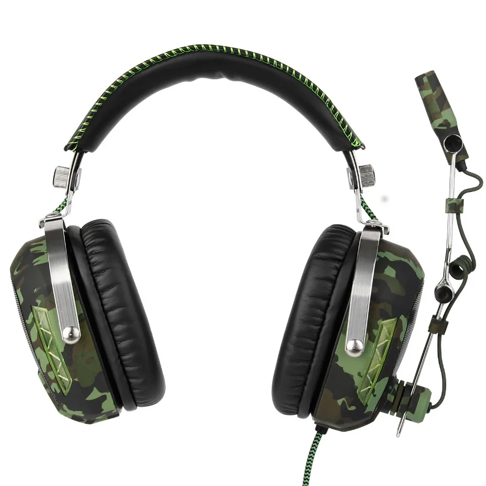 FELYBY SA926T проводные наушники игровые гарнитура esports армейский зеленый камуфляж с