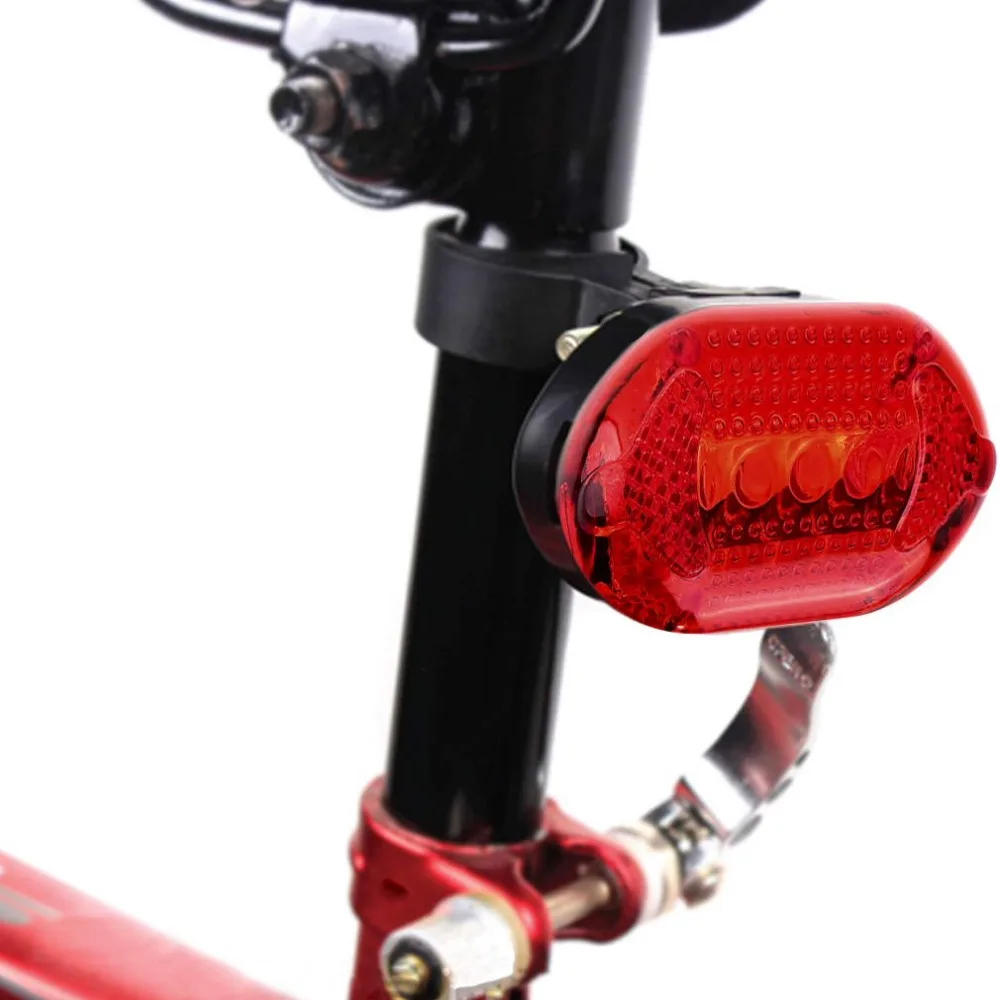 2018 NEW Style Waterproof 5LED Bike Bicycle Flashing Flashlight Rear