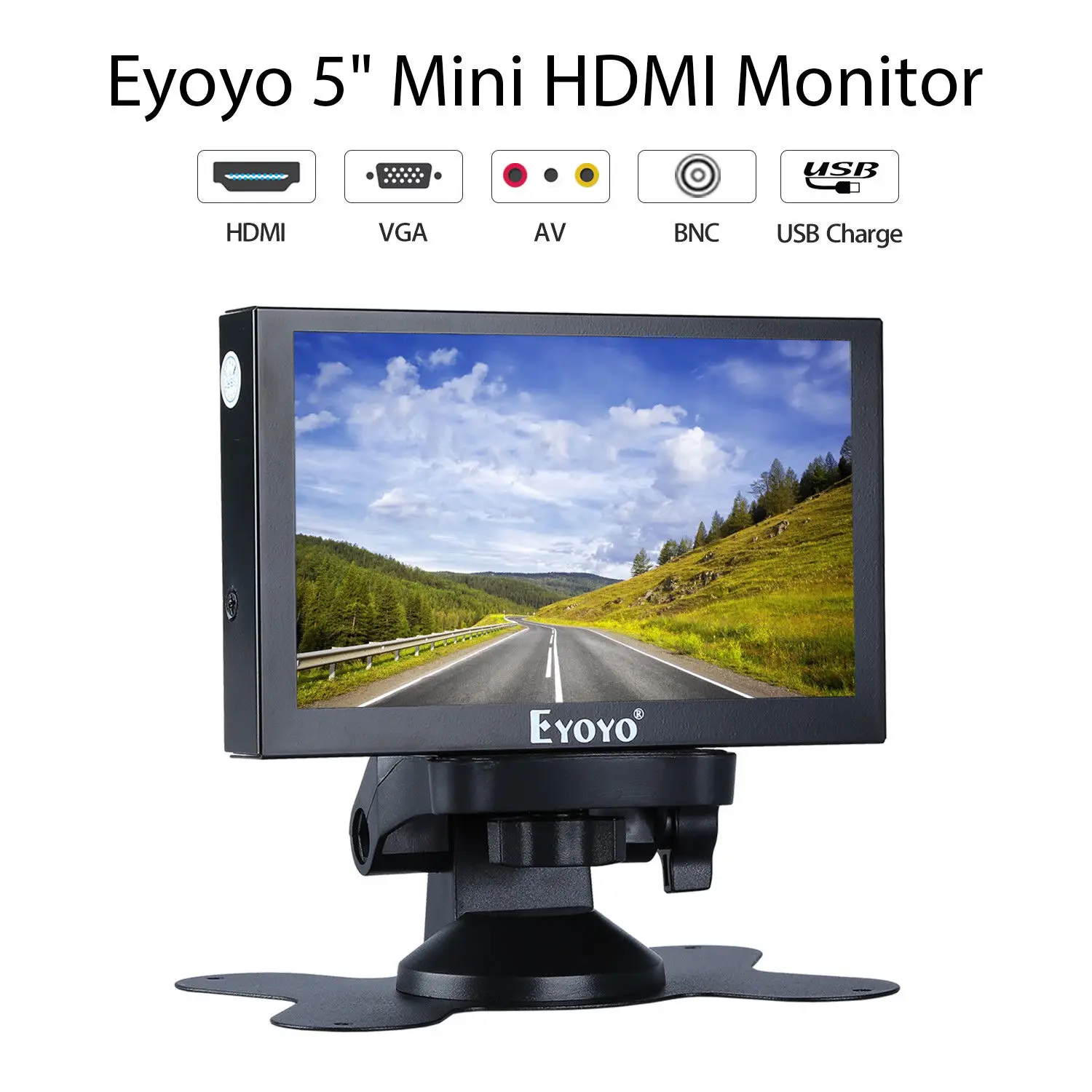 Eyoyo дюймов 5 мини HDMI монитор 800x480 заднего вида TFT ЖК дисплей цветной экран с