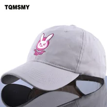 D. VA Кролик уха хлопок вышивка snapback DVA бейсболки женские мужчины мультфильм мой бизнес папа шляпа комикс Кепка с вышивкой D. VA Милая шапочка шляпы