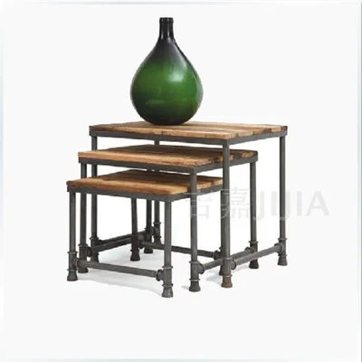 Iron Pipes Retro Black Coffee Table And Chairs Computer Desk Shelf Iron Pipes Retro Black Coffee Table And Chairs Computer Desk Shelf Bookcase Furniture Custom Made