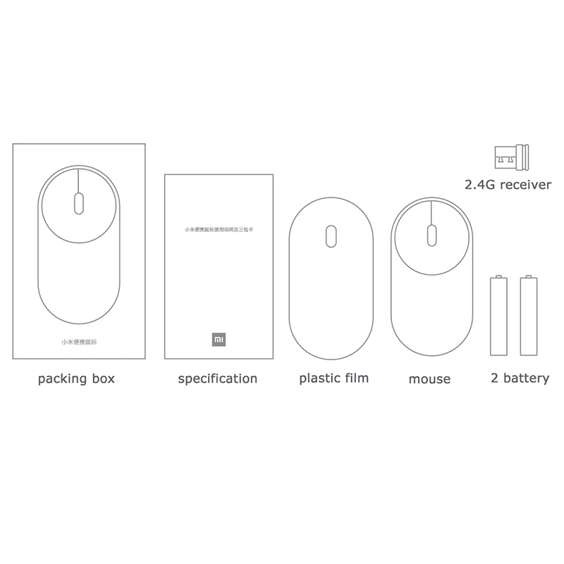 Оригинальная Xiaomi мышь XMSB01MW портативная беспроводная оптическая Bluetooth 4 0 RF 2 GHz