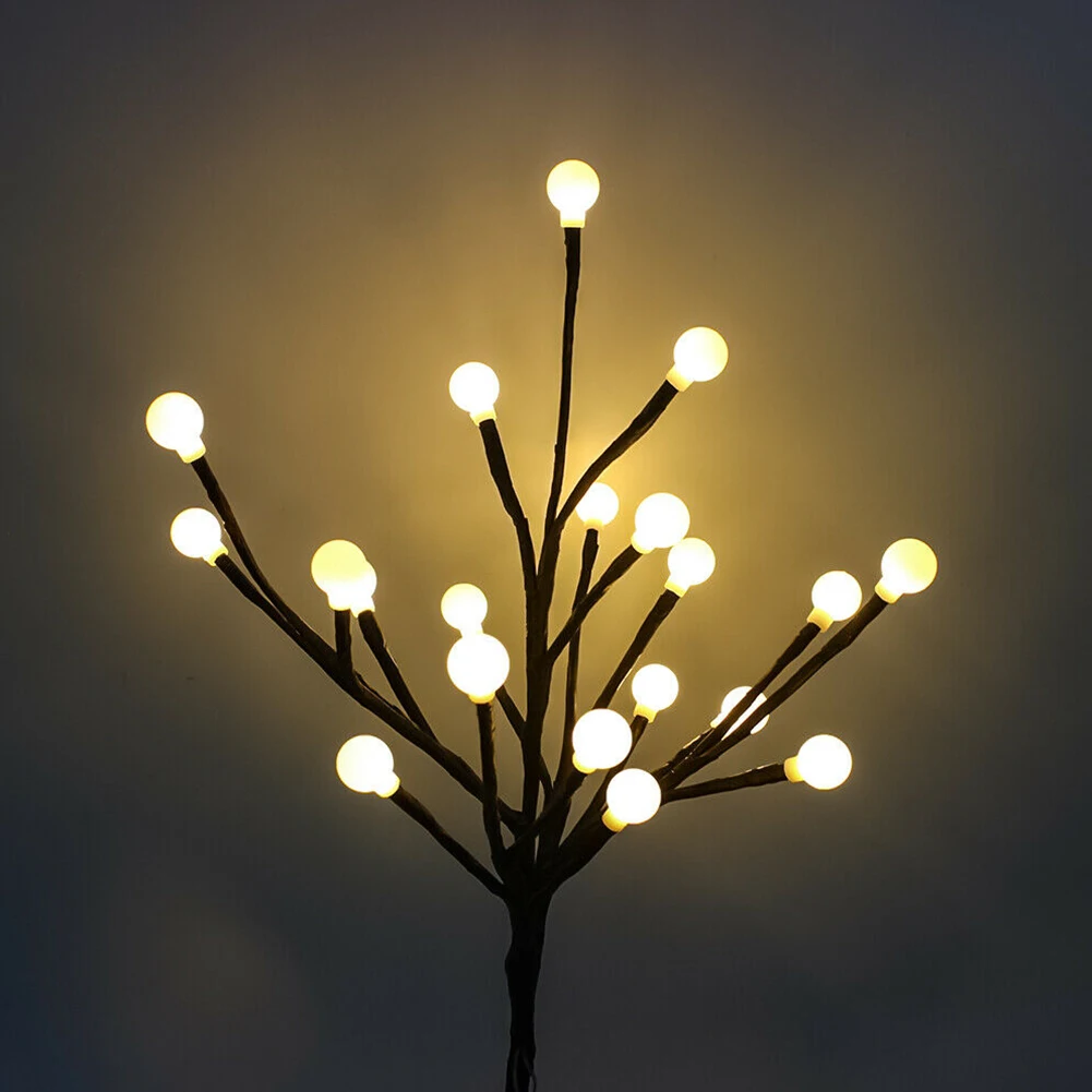 Flower Blossom Garden Pathway Tree Shape Outdoor Solar Light Led