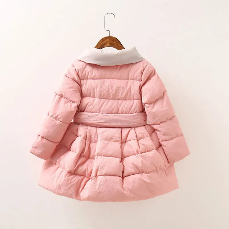 Г. Осенне-зимняя хлопковая куртка детские пальто для девочек в Корейском стиле модная теплая верхняя одежда, Комбинезоны для детей, куртка для маленьких девочек От 4 до 13 лет