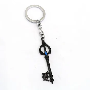 

12pcs/lot Game Kingdom Hearts Keychain Sora Black Keyblade Key Ring Holder Metal Fashion Car Chaveiro Key Chain Pendant Jewelry