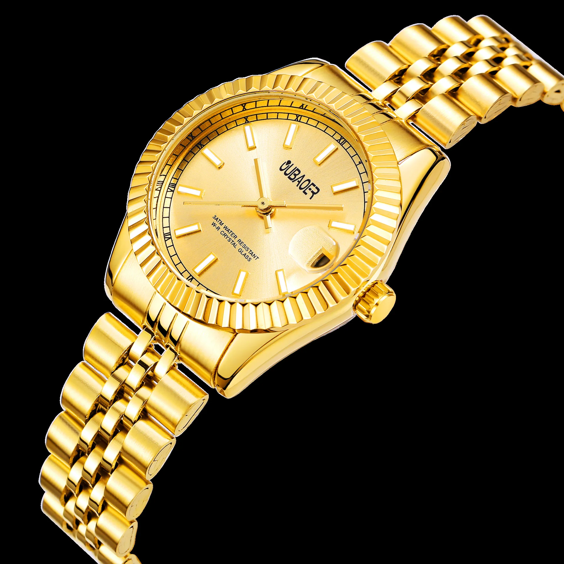 Женские часы oubaoer люксовый бренд Женские кварцевые наручные часы из нержавеющей стали водостойкие женские часы календарь