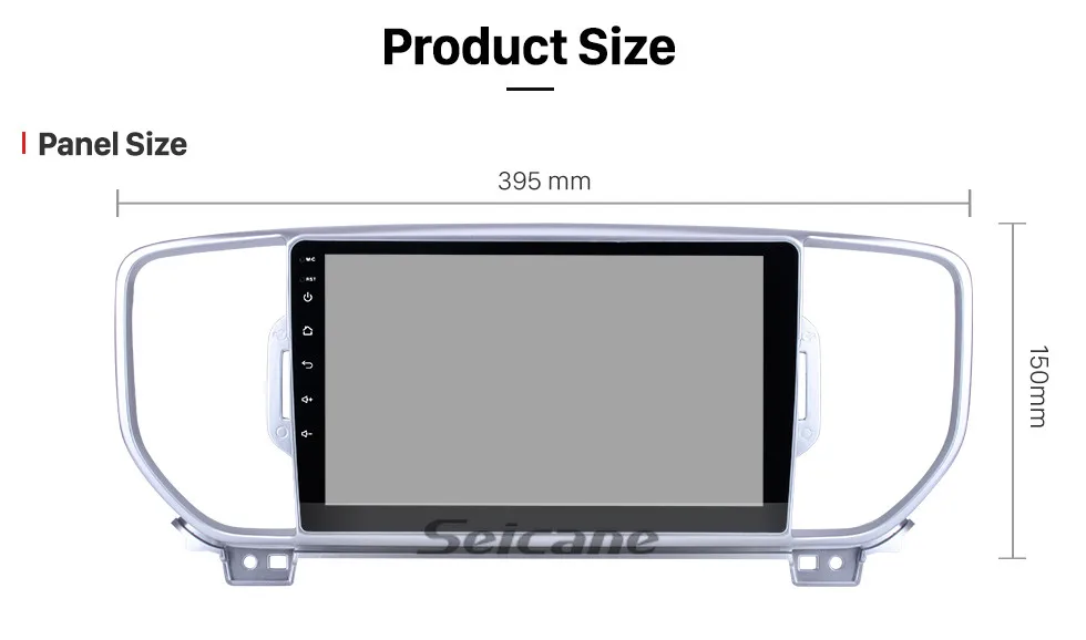 Seicane Android 8,1/9,0 автомобильный мультимедийный плеер для KIA KX5 Sportage 2 Din 9 дюймов Wifi Bluetooth gps навигация