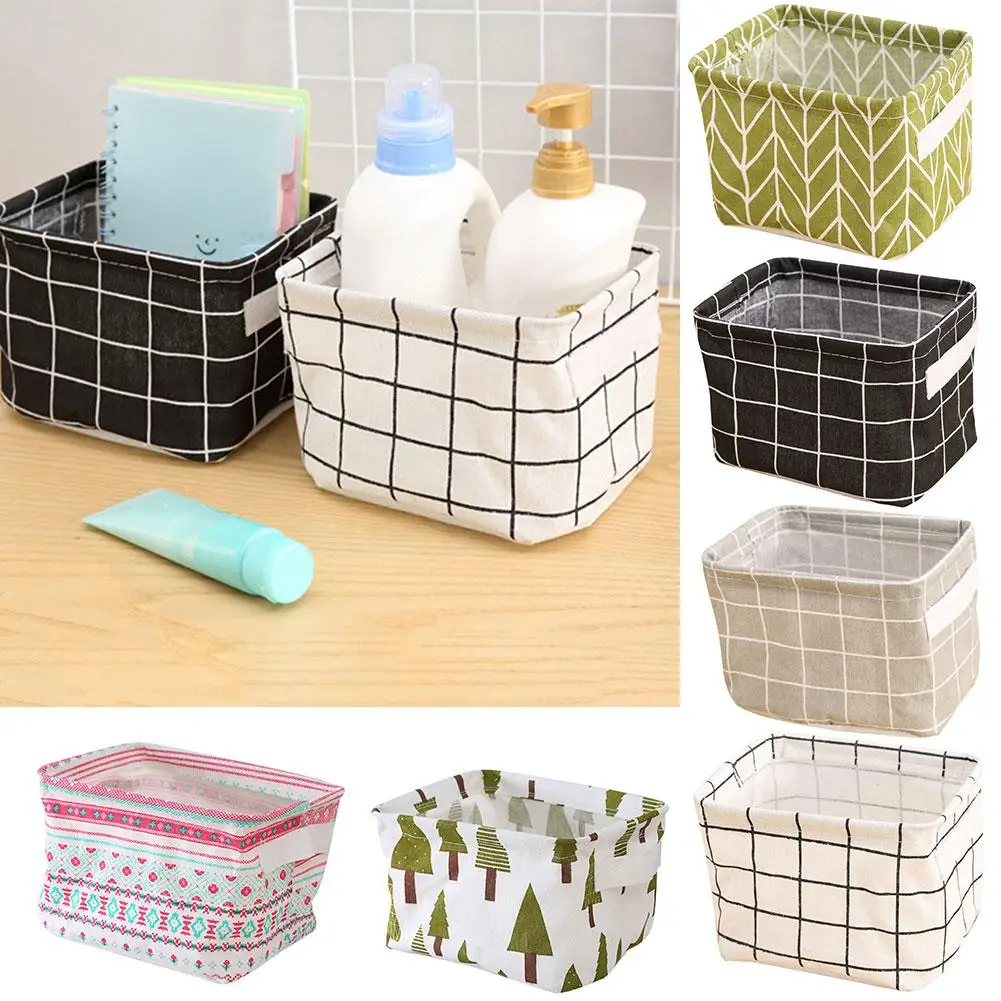 

Household Closet Desktop Toy Clothes Storage Box Desk Accessory Organizer Basket Large Capacity Boxes