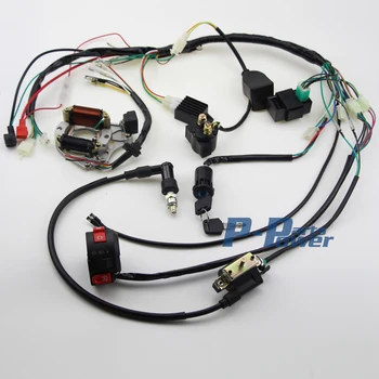 

50CC 70 90CC 110CC 125CC WIRE LOOM WIRING HARNESS CDI ASSEMBLY ATV QUAD COOLSTER