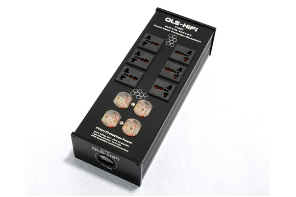 QLS-HiFi F1000 F-1000 HiFi Super Audio Power Purifier Filter AC Power Socket