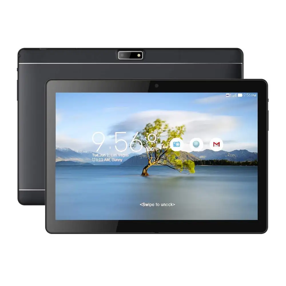 10,1 дюймовый планшет Android 8,0 4G+ 64G память 2MP+ 5MP камера 3g телефонный звонок планшет две sim-карты - Комплект: Black