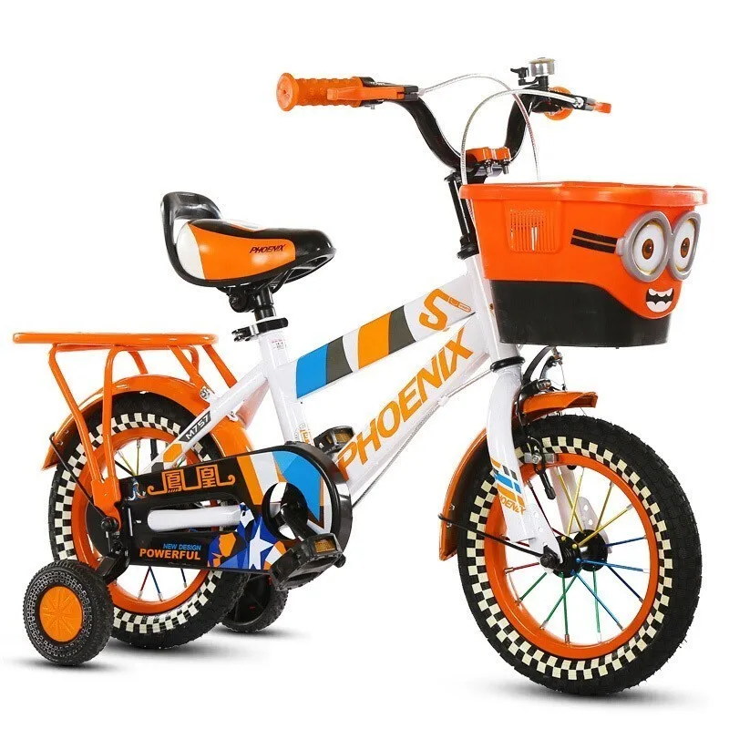 Феникс детский велосипед мальчик горная страна автомобиль 3-9 лет детский велосипед 14 дюймов 16 дюймов 18 дюймов девочка ребенок автомобиль - Цвет: Orange color