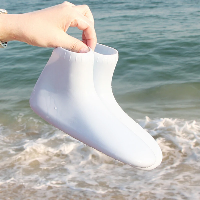 Нескользящая удобная Пляжная обувь силикона ластах для Для женщин Для мужчин короткие пляжные носки Плавание Ласты гидрокостюм обувь