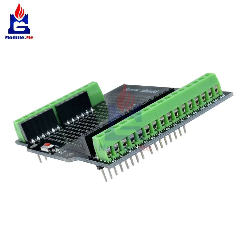Proto винтовая Защитная плата макетный модуль для кнопки сброса Arduino с открытым