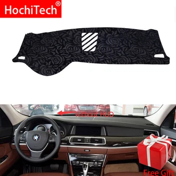 

Rose Pattern Non-slip Dashmat Dash Mat Dashboard Cover Pad Cover Carpet Car Sticker for BMW 5series 5GT 2014 2015 16 Car Styling