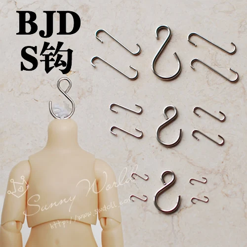 

1/3 1/4 1/6 1/8 scale BJD S hook for BJD/SD Hands, feet, head connection doll accessories 16C0986