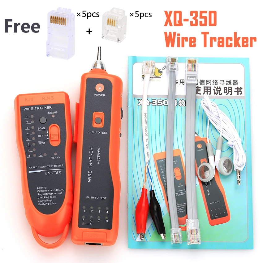 KELUSHI XQ 350 RJ11 RJ45 Cat5 Cat6 телефонная Проводная Трассировка тонер Ethernet UTP LAN Сетевой